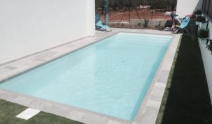 Piscina de fibra 8x3