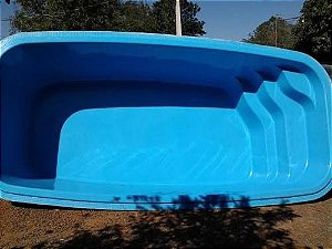 Piscina de Fibra Atlântica de 5,97x2,95x 1,40